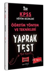 Yargı Yayınları 2022 KPSS Eğitim Bilimleri Öğretim Yöntem ve Teknikleri Yaprak Test #1