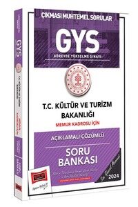 Yargı Yayınları 2024 GYS Kültür ve Turizm Bakanlığı Memur Kadrosu İçin Açıklamalı Çözümlü Soru Bankası #1