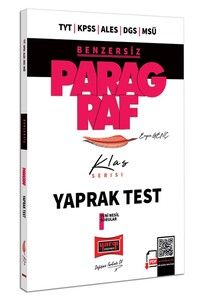 Yargı Yayınları TYT KPSS ALES DGS MSÜ Benzersiz Paragraf Klas Serisi Tamamı Çözümlü Yaprak Test #1