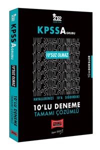 Yargı Yayınları 2022 KPSS A Grubu Tüm Dersler 10'SUZ Olmaz Tamamı Çözümlü 10'lu Deneme #1