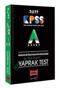 Yargı Yayınları 2022 KPSS A Hukuk İktisat Maliye Muhasebe Çek Kopart Yaprak Test #1