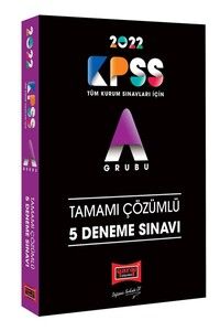 Yargı Yayınları 2022 KPSS A Grubu Tamamı Çözümlü 5 Deneme Sınavı #1