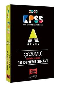 Yargı Yayınları 2022 KPSS A Grubu Fasikül Fasikül Çözümlü 10 Deneme Sınavı #1