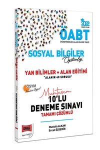 Yargı Yayınları 2022 ÖABT Sosyal Bilgiler Öğretmenliği Yan Bilimler Alan Eğitimi Tamamı Çözümlü Muhteşem 10'lu Deneme Sınavı #1