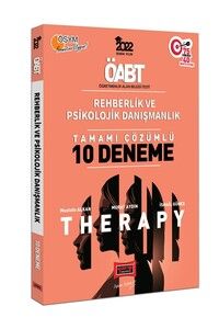 Yargı Yayınları 2022 ÖABT Rehberlik ve Psikolojik Danışmanlık Therapy Tamamı Çözümlü 10 Deneme #1