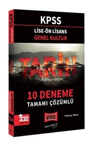 Yargı Yayınları 2022 Lise Ön Lisans Genel Kültür Tarih Tamamı Çözümlü 10 Deneme #1