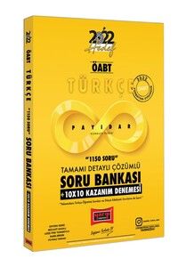 Yargı Yayınları 2022 ÖABT Payidar Türkçe Öğretmenliği 1150 Soru Tamamı Detaylı Çözümlü Soru Bankası + 10x10 Kazanım Denemesi #1