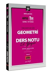 Yargı Yayınları 2022 KPSS Lisans Genel Yetenek Tüm Adaylar İçin Son Düzlük 5 Yargıç Serisi Geometri El Yazısı Ders Notu #1