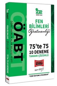 Yargı Yayınları 2022 ÖABT Fen Bilimleri Öğretmenliği 75te 75 Tamamı Çözümlü 10 Deneme #1