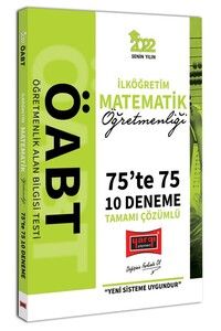 Yargı Yayınları 2022 ÖABT İlköğretim Matematik Öğretmenliği 75te 75 Tamamı Çözümlü 10 Deneme #1