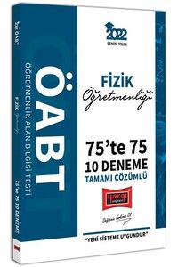 Yargı Yayınları 2022 ÖABT Fizik Öğretmenliği 75te 75 Tamamı Çözümlü 10 Deneme #1