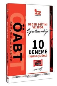 Yargı Yayınları 2022 ÖABT Beden Eğitimi ve Spor Öğretmenliği Tamamı Çözümlü 10 Deneme #1