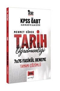 Yargı Yayınları 2022 KPSS ÖABT Tarih Öğretmenliği Tamamı Çözümlü 7x75 Fasikül Deneme #1