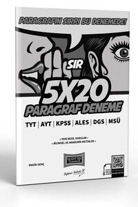 Yargı Yayınları TYT AYT KPSS ALES DGS MSÜ Sır 5x20 Paragraf Deneme #1