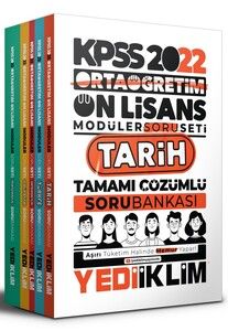 Yediiklim Yayınları 2022 KPSS Ortaöğretim Ön Lisans GY-GK Tamamı Çözümlü Modüler Soru Bankası Seti #1