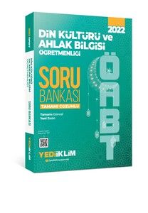 Yediiklim Yayınları 2022 ÖABT Din Kültürü ve Ahlak Bilgisi Öğretmenliği Tamamı Çözümlü Soru Bankası #1