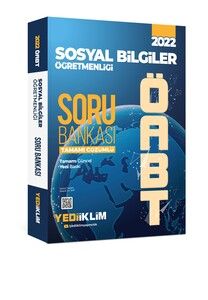 Yediiklim Yayınları 2022 ÖABT Sosyal Bilgiler Öğretmenliği Tamamı Çözümlü Soru Bankası #1