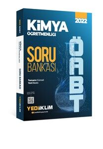 Yediiklim Yayınları 2022 ÖABT Kimya Öğretmenliği Soru Bankası #1