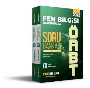 Yediiklim Yayınları 2022 ÖABT Fen Bilgisi Öğretmenliği Tamamı Çözümlü Soru Bankası 2 cilt #1