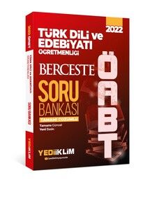 Yediiklim Yayınları 2022 ÖABT Türk Dili ve Edebiyatı Öğretmenliği Berceste Tamamı Çözümlü Soru Bankası #1