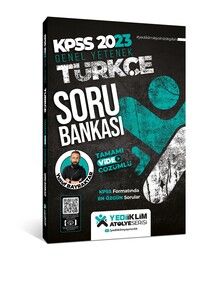 Yediiklim Yayınları 2023 KPSS Atölye Serisi Türkçe Tamamı Video Çözümlü Soru Bankası #1