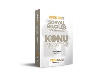 Yediiklim Yayınları 2023 ÖABT Sosyal Bilgiler Öğretmenliği Konu Anlatımı #1