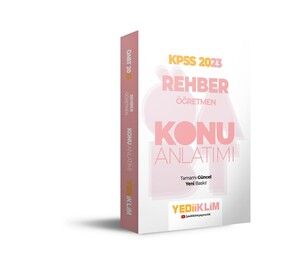 Yediiklim Yayınları 2023 ÖABT Rehber Öğretmen Konu Anlatımı #1