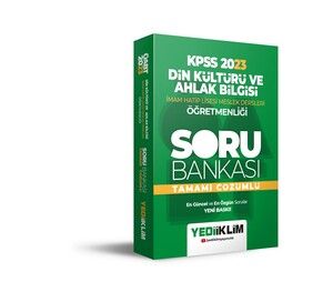 Yediiklim Yayınları 2023 ÖABT Din Kültürü ve Ahlak Bilgisi Öğretmenliği Tamamı Çözümlü Soru Bankası #1