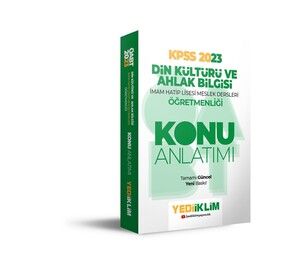 Yediiklim Yayınları 2023 ÖABT Din Kültürü ve Ahlak Bilgisi Öğretmenliği Konu Anlatımı #1