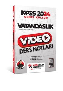 Yediiklim Yayınları 2024 Kpss Atölye Serisi Vatandaşlık Video Ders Notları #1