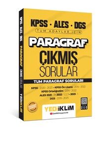 Yediiklim Yayınları 2024 KPSS ALES DGS Paragraf Konularına Göre  Çıkmış Sorular   #1