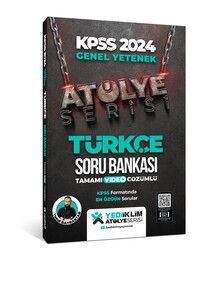 Yediiklim Yayınları 2024 Kpss Atölye Serisi Türkçe Tamamı Video Çözümlü Soru Bankası  #1