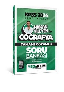 Yediiklim Yayınları 2024 Kpss Hakan Bileyen ile Coğrafya Tamamı Çözümlü Soru Bankası  #1