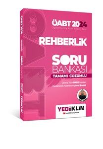 Yediiklim Yayınları 2024 ÖABT Rehberlik Tamamı Çözümlü Soru Bankası #1