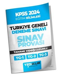 Yediiklim Yayınları 2024 KPSS Türkiye Geneli Eğitim Bilimleri ( 1-2-3 ) Deneme Sınavları Tamamı Video Çözümlü #1