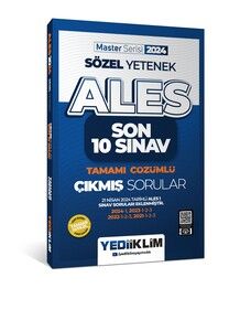 Yediiklim Yayınları 2024 ALES Sözel Yetenek Son 10 Sınav Tamamı Çözümlü  Çıkmış Sorular #1