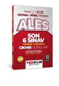 Yediiklim Yayınları 2024 ALES Sayısal - Sözel Yetenek Son 6 Sınav Tamamı Çözümlü  Çıkmış Sorular #1