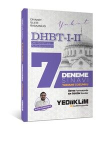 Yediiklim Yayınları DHBT I-II Tamamı Çözümlü 7 Deneme Sınavı #1