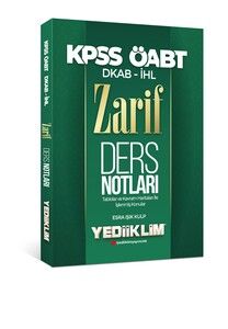 Yediiklim Yayınları  ÖABT DKAP İHL Zarif Ders Notları #1