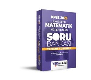 Yediiklim Yayınları 2023 ÖABT İlköğretim Matematik Öğretmenliği Tamamı Çözümlü Soru Bankası #1