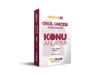 Yediiklim Yayınları 2023 ÖABT Okul Öncesi Öğretmenliği Konu Anlatımı #1