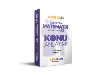 Yediiklim Yayınları 2023 ÖABT İlköğretim Matematik Öğretmenliği Konu Anlatımı #1