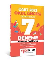 Yediiklim Yayınları 2023 ÖABT Okul Öncesi Öğretmenliği Tamamı Çözümlü 7 Deneme #1