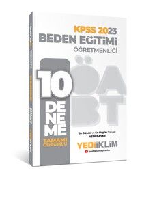 Yediiklim Yayınları 2023 ÖABT Beden Eğitimi Öğretmenliği Tamamı Çözümlü 10 Deneme #1