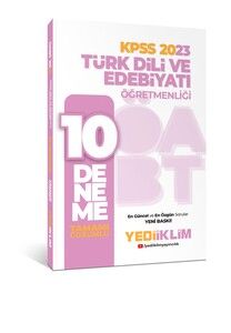 Yediiklim Yayınları 2023 ÖABT Türk Dili ve Edebiyatı Öğretmenliği Tamamı Çözümlü 10 Deneme #1