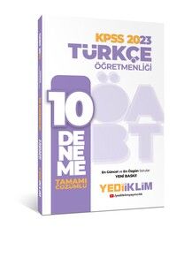 Yediiklim Yayınları 2023 ÖABT Türkçe Öğretmenliği Tamamı Çözümlü 10 Deneme #1