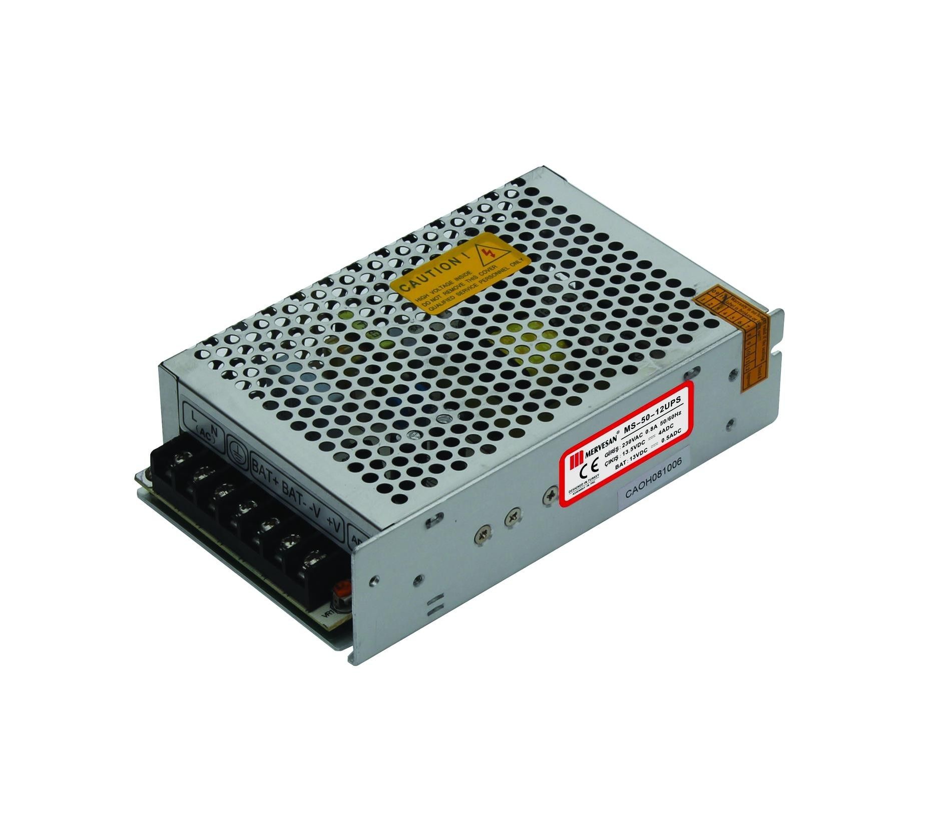 Mervesan MT-UPS-50-12 13.5V 4A Metal Kasa Adaptör