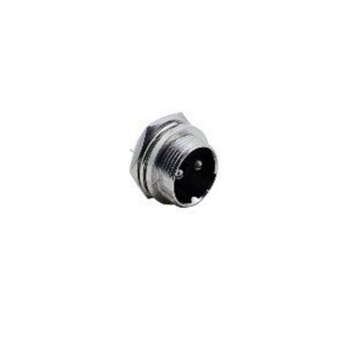 2 Pin Mini Mayk Fiş Şase Monte Erkek