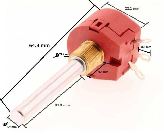 3W Kırmızı 5K Ohm Potans #2