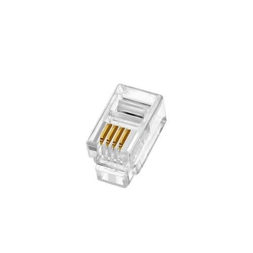 4P4C RJ12 Telefon Jakı Plug 